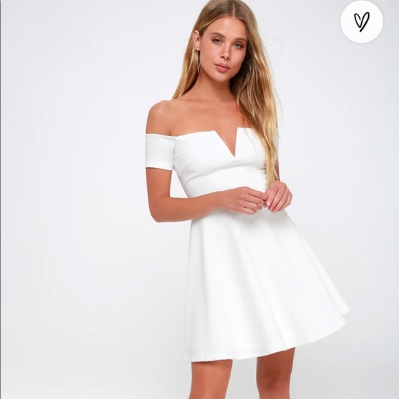 Lulu’s Play the Party Plum Purple Off-the-Shoulder Skater Dress - BLACK - Picture 4 of 9